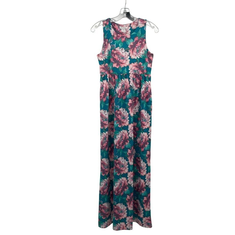 Honey & Lace Womens Floral Maxi Sleeveless Multicolor Size Medium